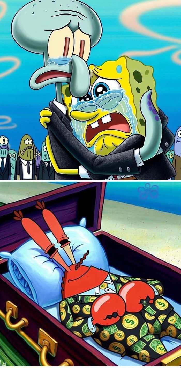 مرگ آقای خرچنگ و معرفی جانشین او در رستوران! (عکس)