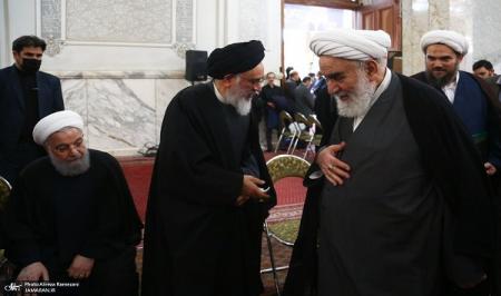 تصاویری از چهره‌های شاخص و مسئولینی که در مراسم ختم مرحوم آیت الله امامی کاشانی (ره) شرکت کردند