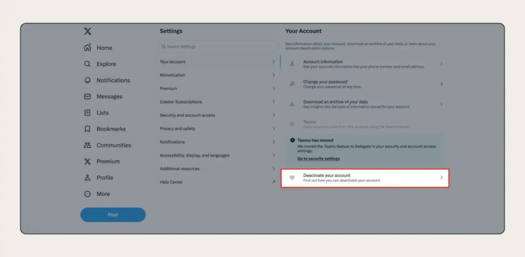 1716661961 585 آموزش حذف اکانت ایکس ساسپند شده دانستنی