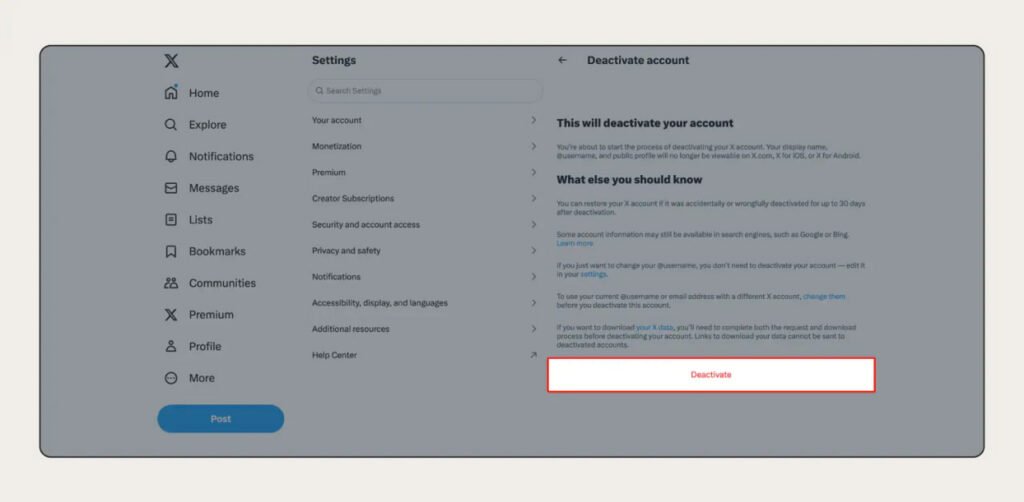 1716661961 850 آموزش حذف اکانت ایکس ساسپند شده دانستنی