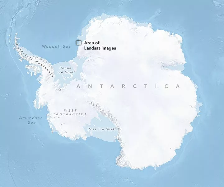 کوه یخ غول‌پیکر 380 کیلومترمربعی از جنوبگان جدا شد دانستنی.webp