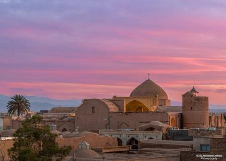 قابی زیبا از مسجد جامع زواره استان اصفهان+عکس