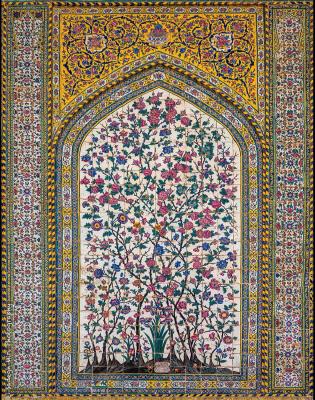 هزارنقش ایرانی بر کاشی‌های مسجد وکیل شیراز