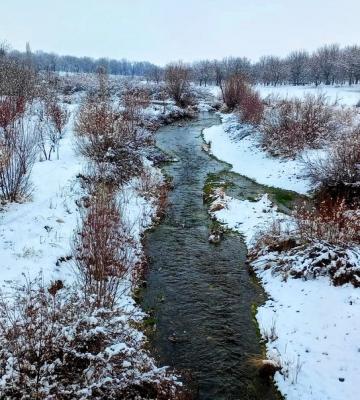 اولین برف در خرم رود زیبا به زمین نشست