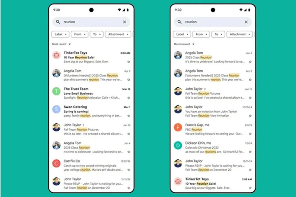 جستجوی هوشمند جیمیل