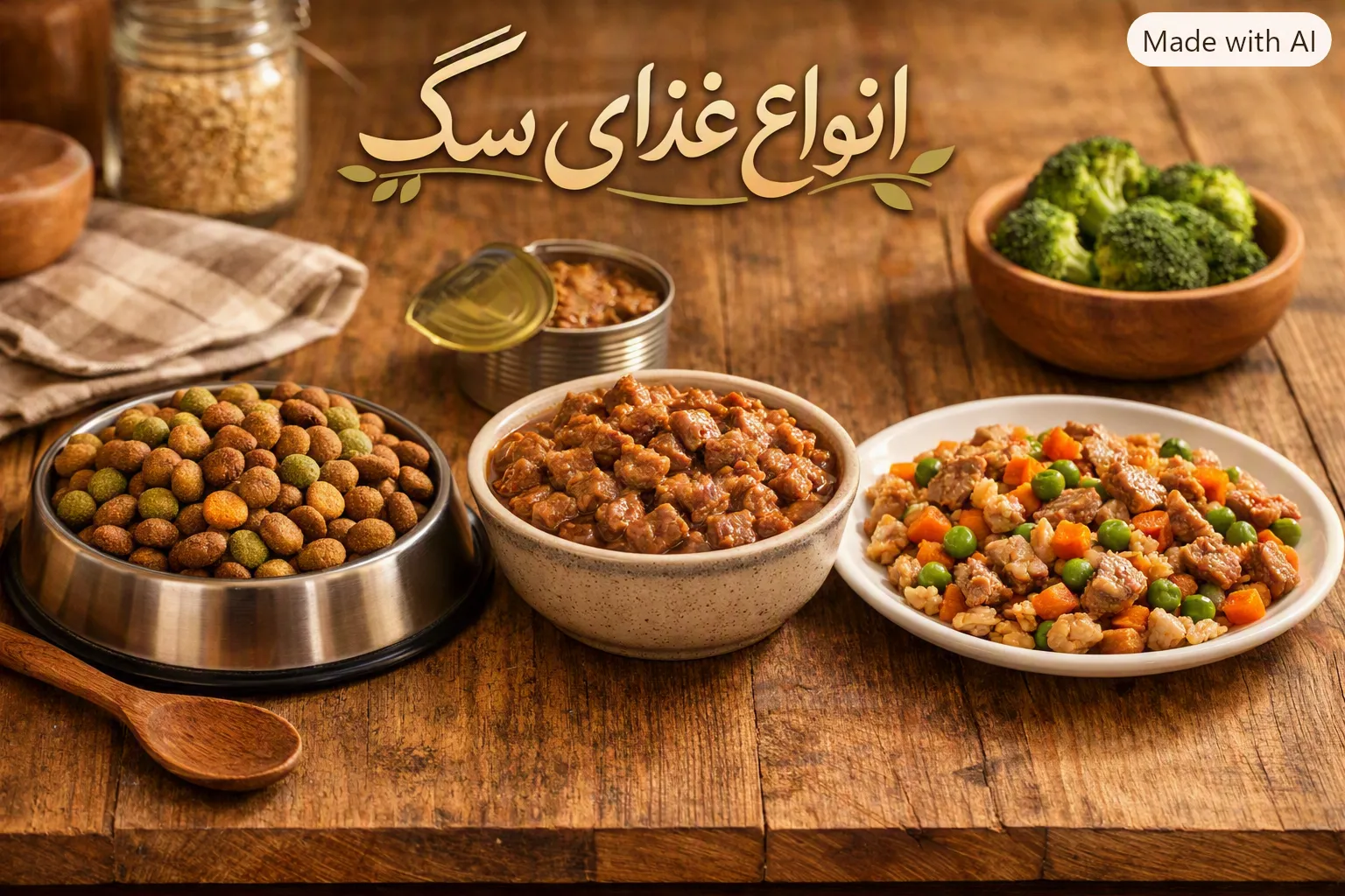غذای سگ؛ راهنمای انتخاب غذای مناسب برای سلامت و تغذیه بهتر 6 انواع غذای سگ