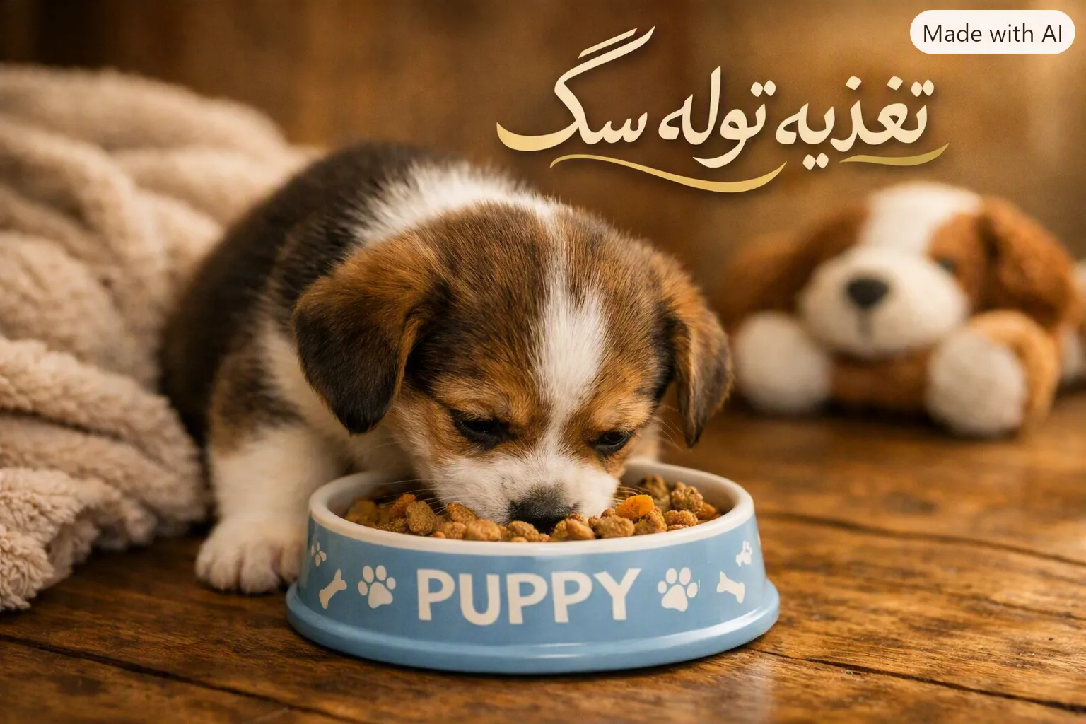 غذای سگ؛ راهنمای انتخاب غذای مناسب برای سلامت و تغذیه بهتر 7 غذای توله سگ